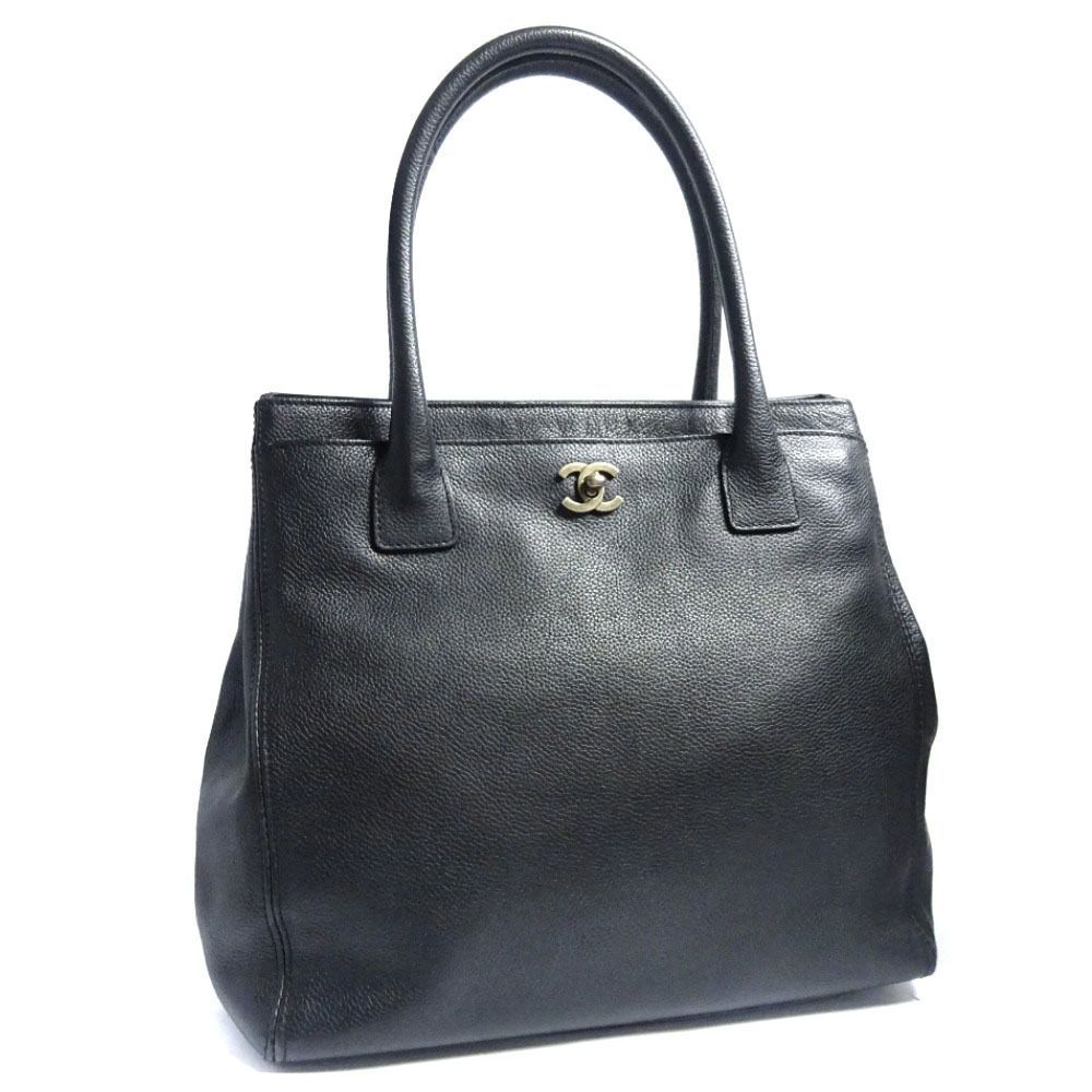 Chanel Caviar Skin Executive Tote Bag Black - Picture 2 of 12